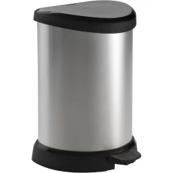 Curver Deco Pedal Bin - 20L - Silver