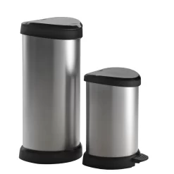 Curver Deco Pedal Bin - 20L - Silver 9 Curver Deco Pedal Bin - 20L - Silver -Optimal Furniture Store 12806291 1514833193813527