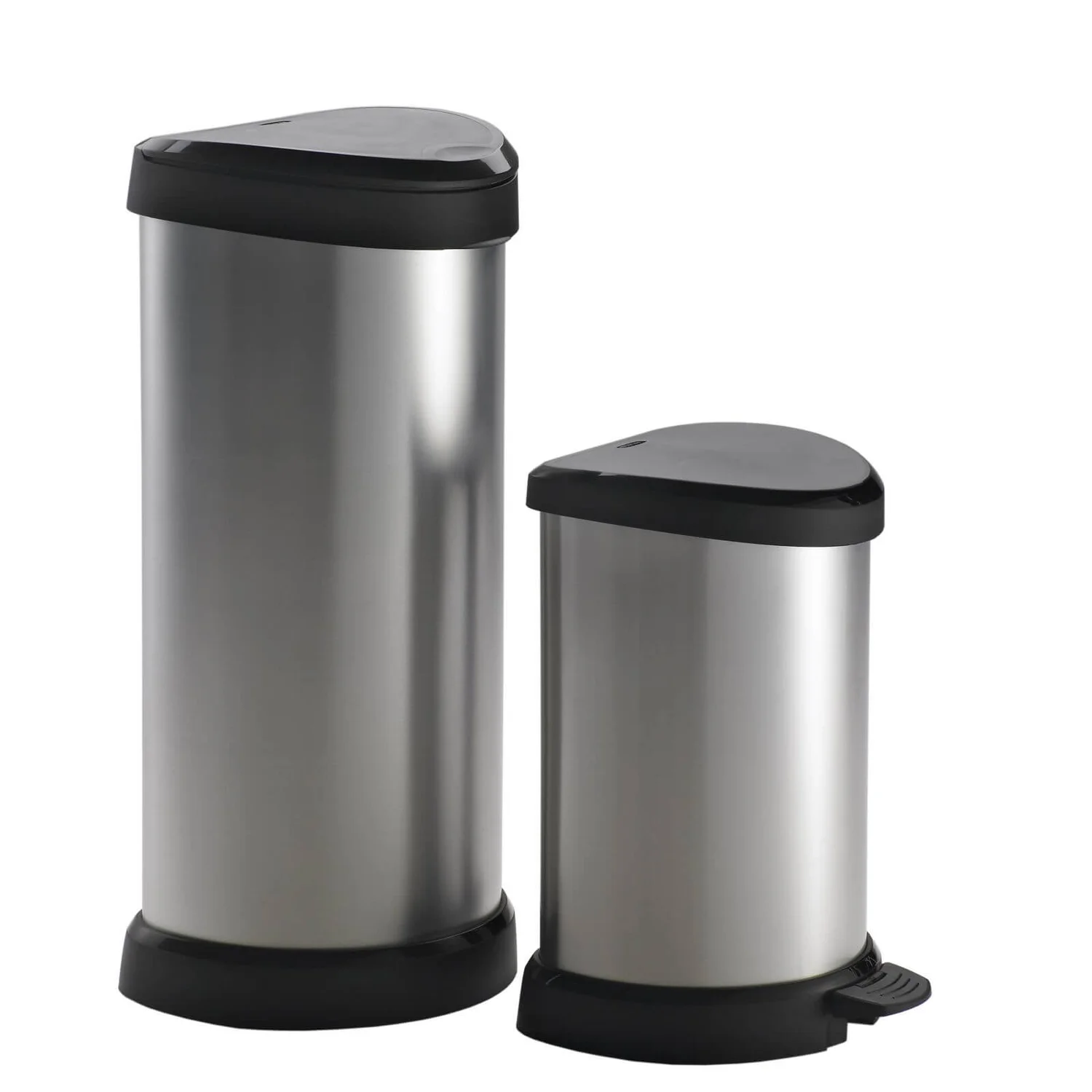 Curver Deco Pedal Bin - 20L - Silver 5 Curver Deco Pedal Bin - 20L - Silver - Image 3