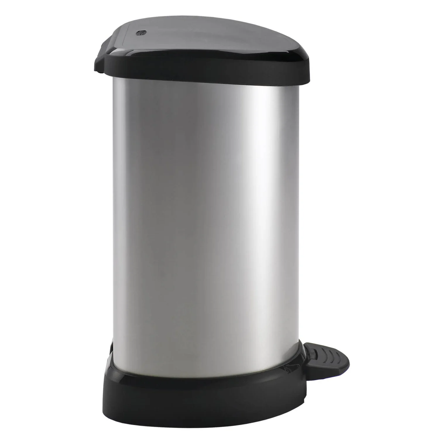 Curver Deco Pedal Bin - 20L - Silver 4 Curver Deco Pedal Bin - 20L - Silver - Image 2
