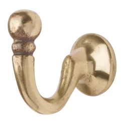Medium Ball Hook Brass - 2 Pack