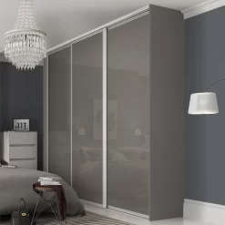 Ellipse Sliding Wardrobe Door 1 Panel Cappuccino Glass With Aluminium Frame (W)762mm 6 Ellipse Sliding Wardrobe Door 1 Panel Cappuccino Glass With Aluminium Frame (W)762mm -Optimal Furniture Store 12806793 1094843066733148