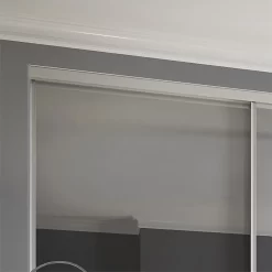 Duo Sliding Wardrobe Door Mirror With Aluminium Frame (W)914mm -Optimal Furniture Store 12807146 1544843069999209