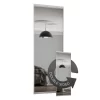 Duo Sliding Wardrobe Door Mirror With Aluminium Frame (W)914mm -Optimal Furniture Store 12807146 8624843069979700