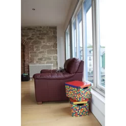 Curver Stockholm Bright Blocks Plastic Deco Storage Box Multi Colour 22L -Optimal Furniture Store 12807671 1624833169753446