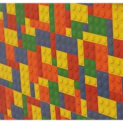 Curver Stockholm Bright Blocks Plastic Deco Storage Box Multi Colour 22L -Optimal Furniture Store 12807671 1664833169684971