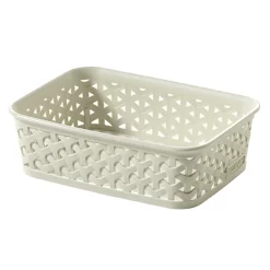 Curver My Style A6 Rectangular Plastic Storage Organiser - Vintage White