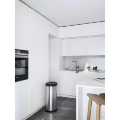 Curver One Touch Deco Bin 40L - Silver -Optimal Furniture Store 12808950 9114833217880181