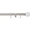 Satin Steel 28mm Fixed Curtain Pole Crackle 2.4m 2 Satin Steel 28mm Fixed Curtain Pole Crackle 2.4m -Optimal Furniture Store 12810035 1154831941225507