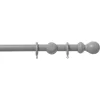 Grey Wood 28mm Curtain Pole With Ball Finials - 1.2m 1 Grey Wood 28mm Curtain Pole With Ball Finials - 1.2m -Optimal Furniture Store 12810825 2054831917368247
