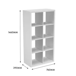 Clever Cube 4x2 Storage Unit - White -Optimal Furniture Store 12813309 4585014368217440