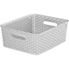 Curver My Style Medium Rectangular Plastic Storage Basket - Grey - 13L 1 Curver My Style Medium Rectangular Plastic Storage Basket - Grey - 13L -Optimal Furniture Store 12814522 1444831951945872