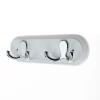 None White Hook Rail - Polished Chrome - 2 Hooks -Optimal Furniture Store 12815090 1614846183171095