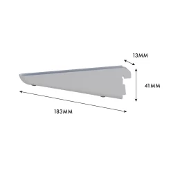 None Double Slot Bracket - White -170mm -Optimal Furniture Store 12815730 6225034583493859