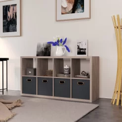 Clever Cube 4x2 Storage Unit - Grey Oak -Optimal Furniture Store 12816003 7605023384466190