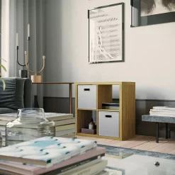 Clever Cube Fabric Insert - Woven Silver -Optimal Furniture Store 12816126 6534929107265912