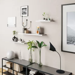 Floating Shelf - White Gloss - 1200 X 240 X 38mm -Optimal Furniture Store 12817808 1334887326587497