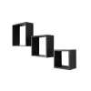 Wall Cubes 3 Pack - Black Matt -Optimal Furniture Store 12817961 9794831961993610