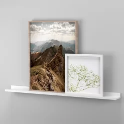 Flexi Storage Decorative Shelving Photo Shelf - White Matt - 900x35x100mm -Optimal Furniture Store 12817971 8044876425860004