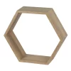 Hexagon Wall Shelf - Sanoma Oak -Optimal Furniture Store 12817983 1904831948392423