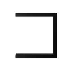 None Double U Shelf Bracket - Black - 330x300mm -Optimal Furniture Store 12820763 1884930156443321