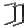 None Double U Shelf Bracket - Black - 330x300mm