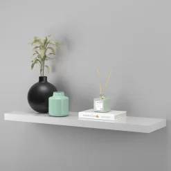 Floating Shelf - White Gloss - 900 X 240 X 38mm -Optimal Furniture Store 12822047 2074876424925738