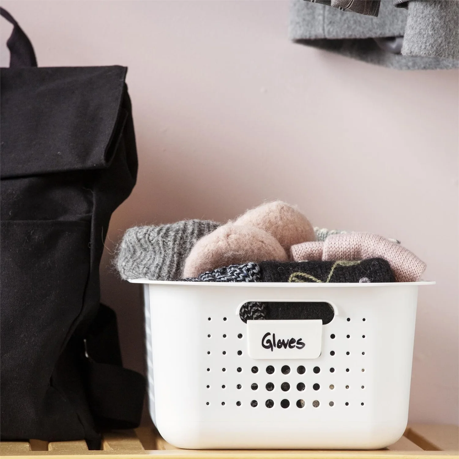 2 Pack Smartstore Wardrobe Basket Tag - White 4 2 Pack Smartstore Wardrobe Basket Tag - White - Image 2