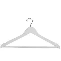 White Wooden Hangers - 8 Pack -Optimal Furniture Store 12822503 5054878808233078