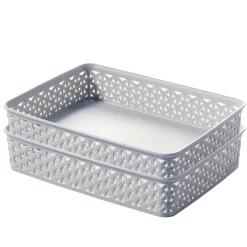 Curver My Style A5 Rectangular Plastic Storage Organiser - Grey -Optimal Furniture Store 12823029 1294833226906611