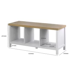 Clever Cube 1x3 Storage Unit With Legs - White -Optimal Furniture Store 12824159 1165052927610062
