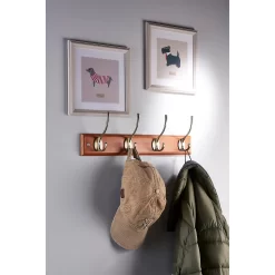 None Beech Victorian Hook Rail - Antique Brass - 4 Hooks -Optimal Furniture Store 12832351 1434846153938369