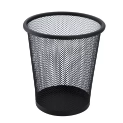 Mesh Wire Waste Bin - Black - 5L