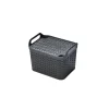 Medium Urban Storage Basket With Lid - Graphite -Optimal Furniture Store 12837353 1474831942875096