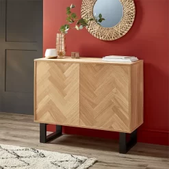 Skelby Herringbone Oak Sideboard -Optimal Furniture Store 12838834 4064832959947609
