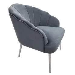 Sophia Scallop Occasional Chair - Grey -Optimal Furniture Store 12838886 1634940538203316