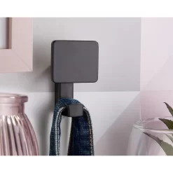 Square Back Hook - Matt Black -Optimal Furniture Store 12839165 1504995166115031