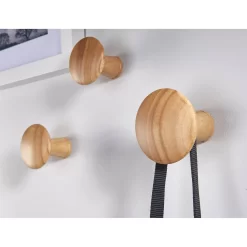 Wood Dots Hook Set - Oak Effect 7 Wood Dots Hook Set - Oak Effect -Optimal Furniture Store 12839179 3064833202168188