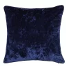 None Large Crushed Velvet Cushion - Navy - 58x58cm -Optimal Furniture Store 12839195 2144831947567228
