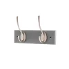2 Victorian Satin Nickel Hooks On Slate Grey Bloc Board -Optimal Furniture Store 12839542 1744845861803901