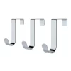 None Budget Over The Door Hooks - Polished Chrome - 3 Pack -Optimal Furniture Store 12839946 1084850005928307
