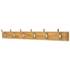 6 Coat Polished Chrome Hooks On Pine Stepped Board -Optimal Furniture Store 12845298 6584831962641730