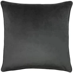 Bee Embroidered Velvet Cushion - Charcoal -Optimal Furniture Store 12878465 3454895116730196