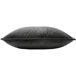 Bee Embroidered Velvet Cushion - Charcoal -Optimal Furniture Store 12878465 8594895116775799