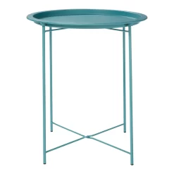 Folding Side Table Dark Teal 13 Folding Side Table Dark Teal -Optimal Furniture Store 12879006 1244888469376003