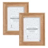 Twin Pack Of Photo Frames - 6x4" - Oak -Optimal Furniture Store 12879238 1314944150546153