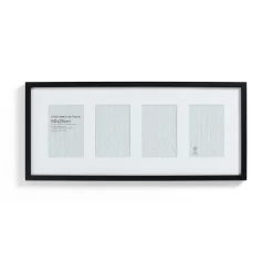 Box Photo Frame Multi Aperture - 60x25cm - Black -Optimal Furniture Store 12879257 3634907795694915