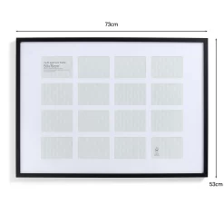 Box Photo Frame Multi Aperture - 50x70cm - Black -Optimal Furniture Store 12879267 1934929074160387