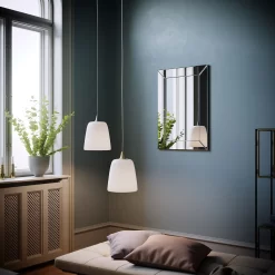 Bevelled Edge Mirror - 70x50cm -Optimal Furniture Store 12879277 2364854775327356