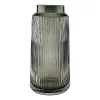 Ridged Glass Vase - Smoke -Optimal Furniture Store 12879297 1694860349981827